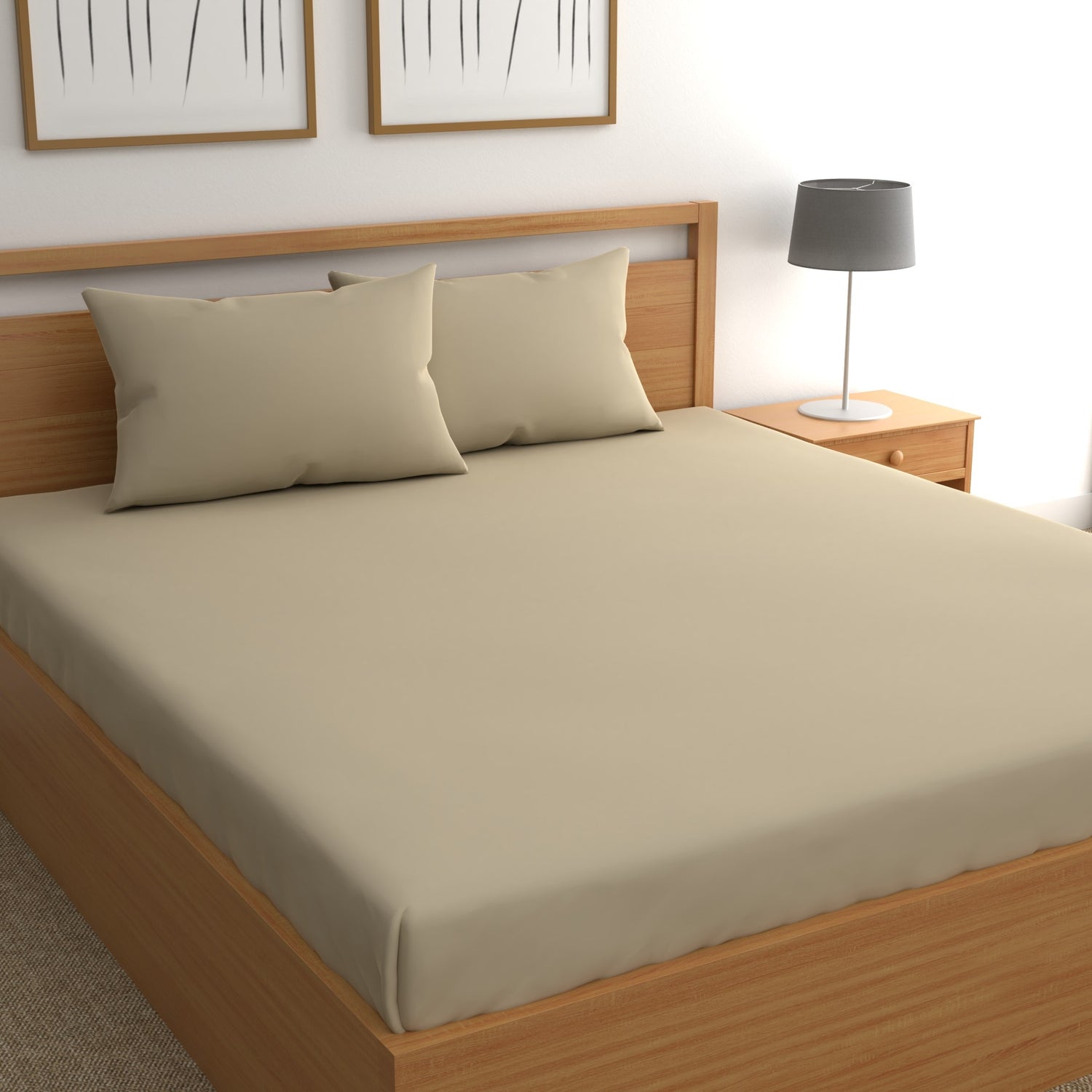 FITTED PLAIN BEDSHEET