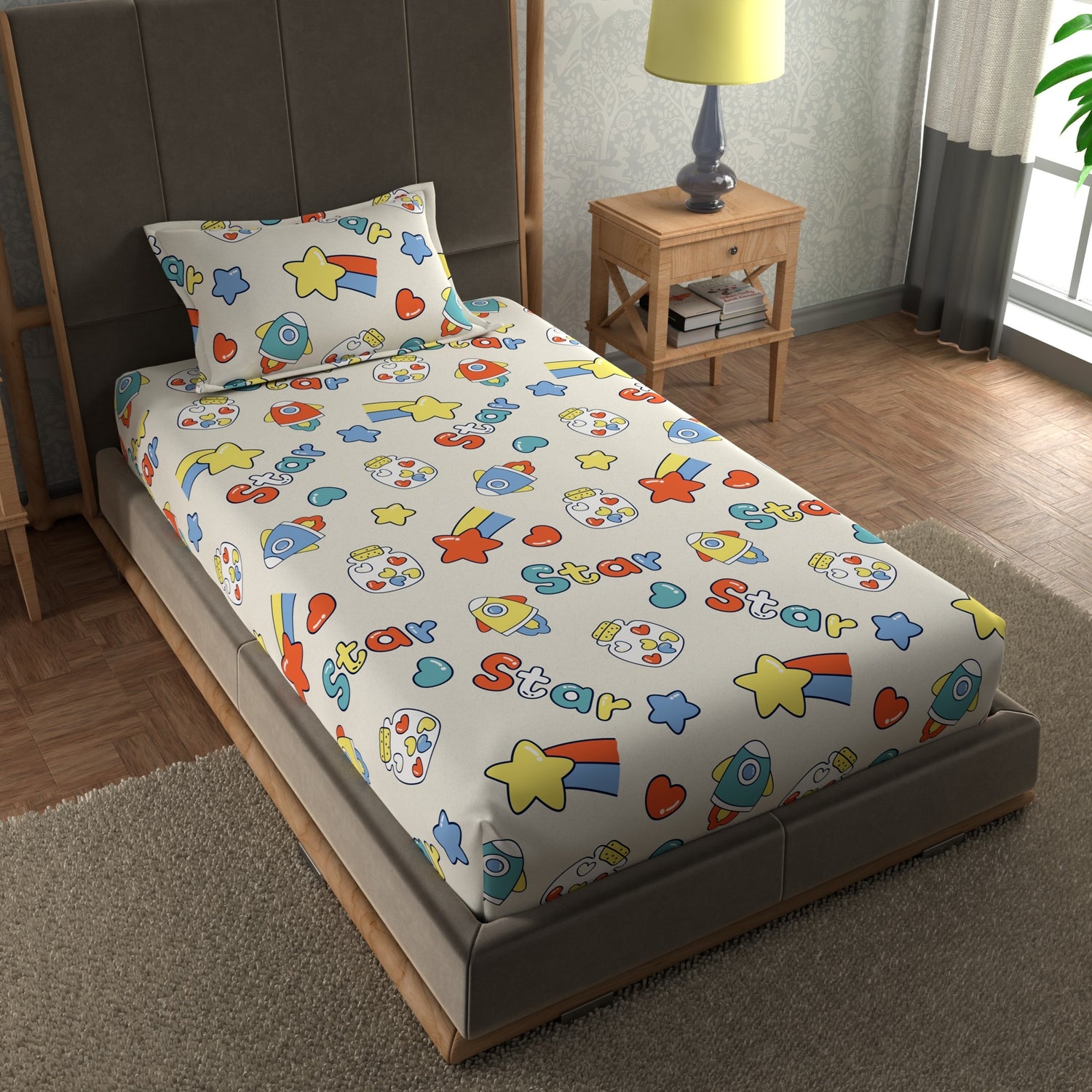 KIDS SINGLE BEDSHEET