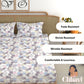 CHHAVI INDIA 210 TC Microfiber Printed King Size Bedsheet With Pillow Covers