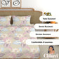 CHHAVI INDIA 210 TC Microfiber Printed King Size Bedsheet With Pillow Covers