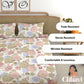 CHHAVI INDIA 210 TC Microfiber Printed King Size Bedsheet With Pillow Covers