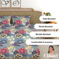 CHHAVI INDIA 210 TC Microfiber Printed King Size Bedsheet With Pillow Covers