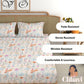 CHHAVI INDIA 210 TC Microfiber Printed King Size Bedsheet With Pillow Covers