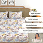 CHHAVI INDIA 210 TC Microfiber Printed King Size Bedsheet With Pillow Covers