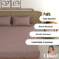 CHHAVI INDIA 210 TC Microfiber Printed King Size Bedsheet With Pillow Covers