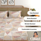 CHHAVI INDIA 210 TC Microfiber Printed King Size Bedsheet With Pillow Covers