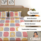 CHHAVI INDIA 210 TC Microfiber Printed King Size Bedsheet With Pillow Covers