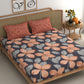 CHHAVI INDIA 210 TC Microfiber Printed King Size Bedsheet With Pillow Covers