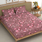 CG Homes 140 TC Double Printed Flat Bedsheet DB614