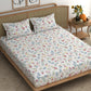 CHHAVI INDIA 210 TC Microfiber Printed King Size Bedsheet With Pillow Covers