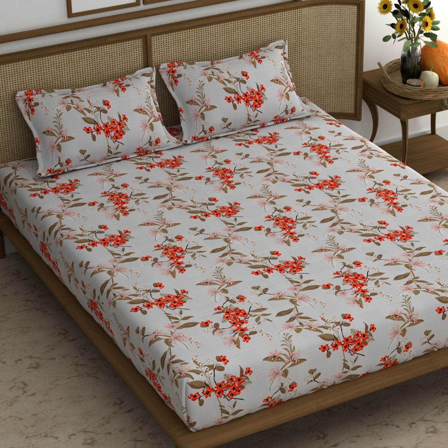 CHHAVI INDIA 210 TC Skin Safe Feel Soft Microfiber Bedsheet