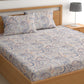 CHHAVI INDIA 210 TC Microfiber Printed King Size Bedsheet With Pillow Covers