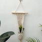 CG Homes MACRAME WALL HANGING WITH WOODEN SHELF