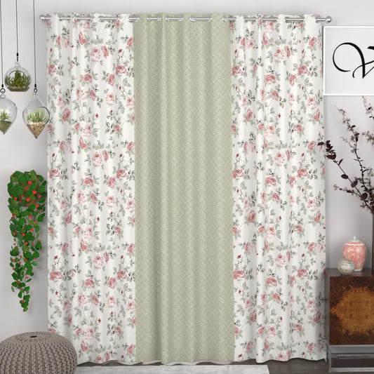 CHHAVI INDIA DESIGNER PRINTED DOOR CURTAIN PACK OF 3