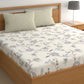 CHHAVI INDIA 210 TC Microfiber Printed King Size Bedsheet With Pillow Covers