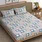 CHHAVI INDIA 210 TC Microfiber Printed King Size Bedsheet With Pillow Covers