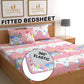 DREAMLET 180 TC Glace Cotton Bedsheet with 2 Pillow Covers Fitted DB376