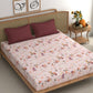 CHHAVI INDIA 210 TC Microfiber Printed King Size Bedsheet With Pillow Covers