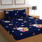 CG Homes 140 TC Double Printed Flat Bedsheet DB670