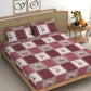 CHHAVI INDIA 210 TC Microfiber Printed King Size Bedsheet With Pillow Covers