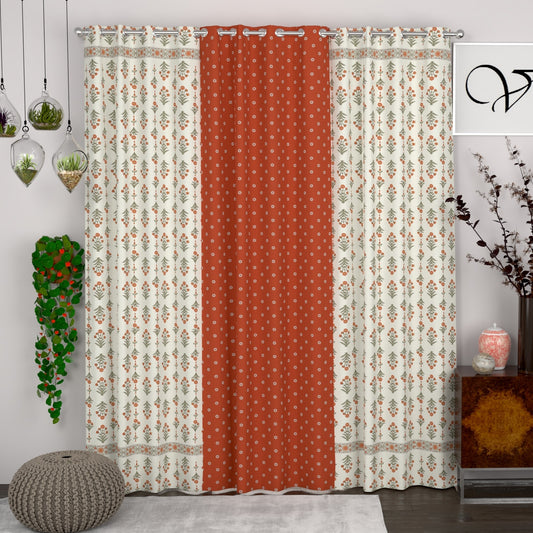 CHHAVI INDIA DESIGNER PRINTED DOOR CURTAIN PACK OF 3