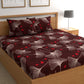 CHHAVI INDIA 210 TC Microfiber Printed Double Bedsheet With Pillow Covers