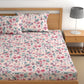 CHHAVI INDIA 210 TC Microfiber Printed Double Bedsheet With Pillow Covers