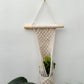 CG Homes MACRAME WALL HANGING WITH WOODEN SHELF