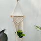 CG Homes MACRAME WALL HANGING WITH WOODEN SHELF