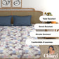 CHHAVI INDIA 210 TC Microfiber Printed King Size Bedsheet With Pillow Covers