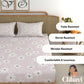 CHHAVI INDIA 210 TC Microfiber Printed King Size Bedsheet With Pillow Covers