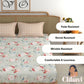 CHHAVI INDIA 210 TC Microfiber Printed King Size Bedsheet With Pillow Covers