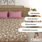 CHHAVI INDIA 210 TC Microfiber Printed King Size Bedsheet With Pillow Covers