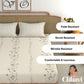 CHHAVI INDIA 210 TC Microfiber Printed King Size Bedsheet With Pillow Covers