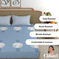 CHHAVI INDIA 210 TC Microfiber Printed King Size Bedsheet With Pillow Covers