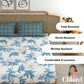 CHHAVI INDIA 210 TC Microfiber Printed King Size Bedsheet With Pillow Covers