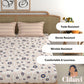 CHHAVI INDIA 210 TC Microfiber Printed King Size Bedsheet With Pillow Covers