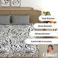 CHHAVI INDIA 210 TC Microfiber Printed King Size Bedsheet With Pillow Covers