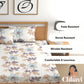 CHHAVI INDIA 210 TC Skin Safe Feel Soft Microfiber Bedsheet