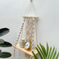 CG Homes MACRAME WALL HANGING WITH WOODEN SHELF