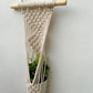 CG Homes MACRAME WALL HANGING WITH WOODEN SHELF