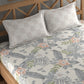 CHHAVI INDIA 210 TC Microfiber Printed Double Bedsheet With Pillow Covers