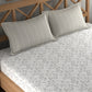 CHHAVI INDIA 210 TC Microfiber Printed King Size Bedsheet With Pillow Covers