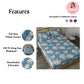 CHHAVI INDIA 210 TC Microfiber Printed Double Bedsheet With Pillow Covers