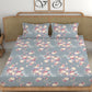 CHHAVI INDIA 210 TC Microfiber Printed King Size Bedsheet With Pillow Covers