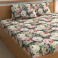 CHHAVI INDIA 210 TC Microfiber Printed King Size Bedsheet With Pillow Covers