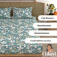 CHHAVI INDIA 210 TC Microfiber Printed King Size Bedsheet With Pillow Covers