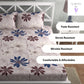 CG HOMES 180TC Glace Cotton Bedsheet with 2 Pillow Covers