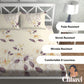 CHHAVI INDIA 210 TC Microfiber Printed Double Bedsheet With Pillow Covers