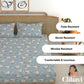 CHHAVI INDIA 210 TC Microfiber Printed Double Bedsheet With Pillow Covers